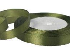 Лента атласная,10mmx25yards, цв.хаки
