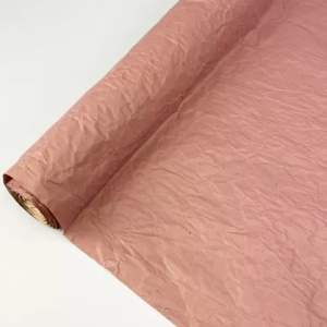 Флористическая крафт бумага жатая однотонная, 60 см x 5 м, чайная роза