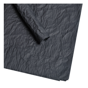 Водоотталкивающая жатая бумага 52см*53см, 5 шт/уп, 60 грамм, цв. черный