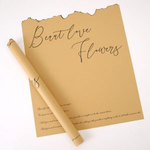 SALE Набор дизайнерской бумаги с обожженными краями, 58*58см., 15шт, крафт, LYAR