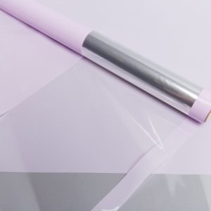 Пленка цветная 60см прозрачное окно, сиреневый пастель, Идеал