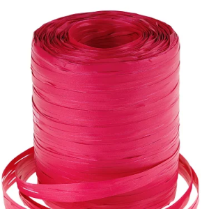 Рафия искусственная, 15 ммx200 м, малиновый 7378