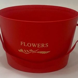 Коробка под цветы 20,2x12,5см, 1 шт., красный