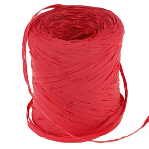 Рафия искусственная, 10 ммx200 м, фуксия 1682