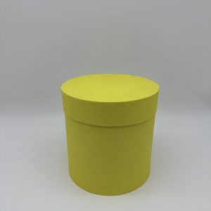 Коробки круглые матовые 18*18см, желтый