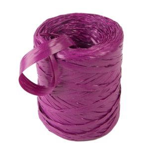 Рафия синтетическая, 200м PL 22 темно-розовый