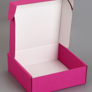 Коробка самосборная, розовая, 23 х 23 х 8 см