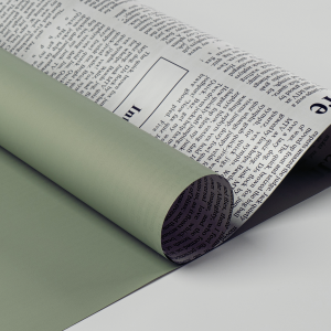 Пленка матовая двухцветная 60см*10м, Газета фисташка 1074