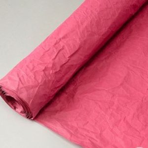 Флористическая крафт бумага жатая двухсторонняя, 70 см x 5 м, марсала