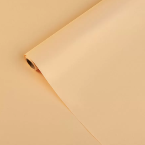 Упак. материал флористическая пленка "Жемчужина", 65 мкр, 58 см х 10 м, кремовый