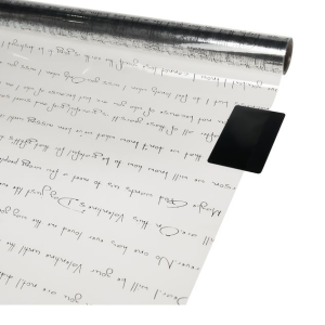 SALE Прозрачная пленка "Письмо", 45 микрон, 58см*10м, цв. черный