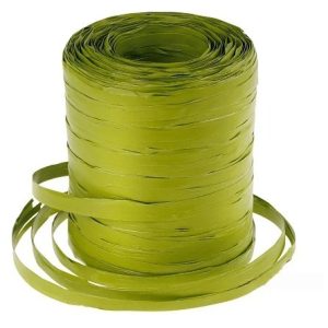 Рафия искусственная, 15 ммx200 м, зеленый 7422