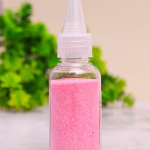Блестки 20г К с дозатором розовые