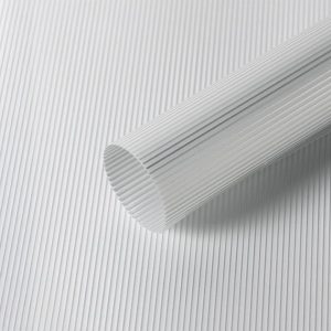 Пленка матовая "Нежные полосы", 50мкр., 58см*10м, серебро