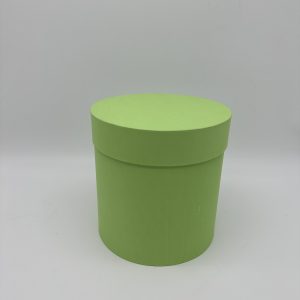 Коробки круглые матовые 25*25см, салатовый пастель
