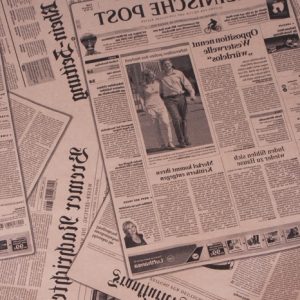 Бумага крафт 70см/м2, 70см*5кг, Газета, черный