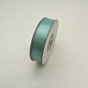 Лента атласная "Элит", на катушке (картон), односторонняя, 15 мм х 25 ярд, морск.волна