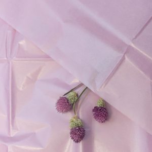 Бумага тишью жемчужная 50х66см,10 лист сиреневый