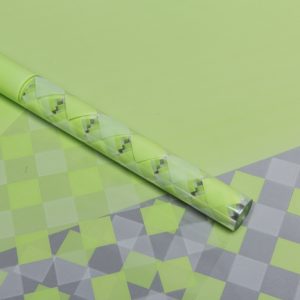 Пленка цветная Шахматка 70см х 10м фисташковый