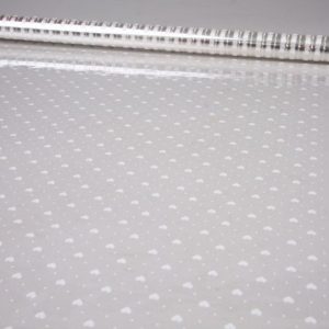 Пленка цветная Мелкие сердца 70см, белый, Идеал