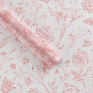 Упак. материал флористическая пленка "Цветочное облако" 50 мкр, 58 см х 10 м, светло-розовый