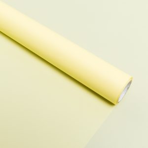 Пленка матовая на втулке 60см*10м, желтый нежный, Идеал