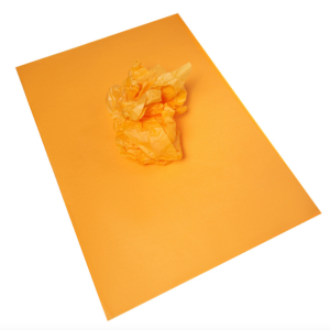Тишью Бумага, 10 листов в упаковке, 30 грамм, 50cmx66cm, цв. желтый
