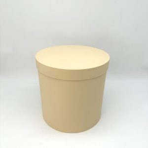 Коробка тубус 30/30см, крышка 5см, 1шт, яичная скорлупа