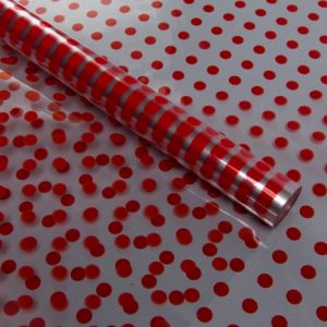 Пленка цветная Бисер 70см, красный