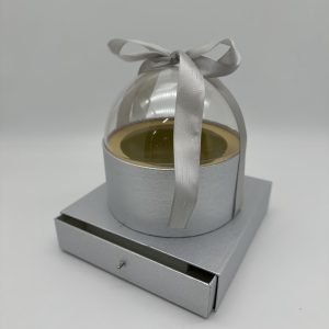 Коробка акриловая с ящиком, 20*20*20см, белый