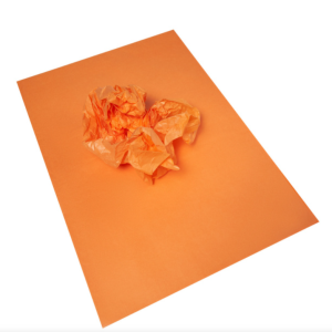 Тишью Бумага, 10 листов в упаковке, 30 грамм, 50cmx66cm, цв. оранжевый