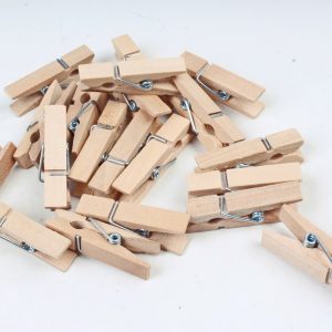 Прищепки 3.5см натуральные (20шт в уп) 8DY5781