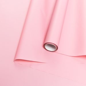 Пленка матовая на втулке 60см*10м, розовый пыльный, Идеал