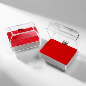 Футляр пластиковый под набор "Сундучок", 6,5*4,5*4,5, вставка красная 9901814