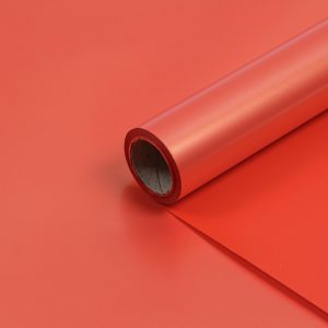Пленка матовая "Перламутровая" Красная 58см*10м №17 т.м.30
