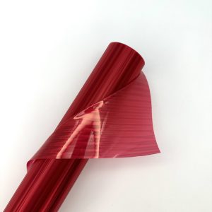 SALE Пленка "Кристал-Рельеф", 45 микрон, 56cmx6y, цв. красный