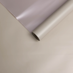 Пленка матовая 50мкм 58см х 10м двухсторонняя Серебро, капучино