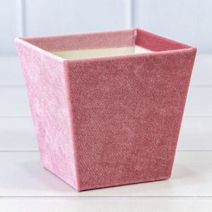 Коробка "Ваза для цветов" 11*11*8 "Бархат" Лиловый