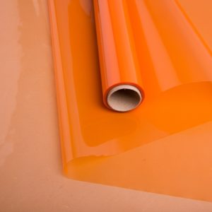 Пленка цветная 45 мкм 58см х 10м гласс оранж