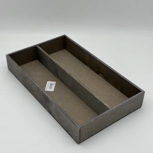 Бокс 20*35*5см., фанера, прямоугольник с перегородкой