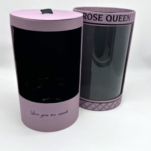 Коробка для цветов с окном ROSE QUEEN, 21*34см, сиреневый