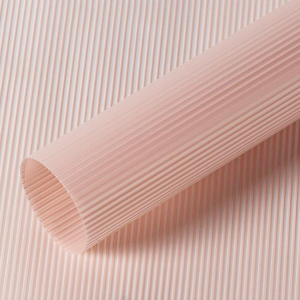 Пленка матовая "Нежные полосы", 50мкр., 58см*10м, пыльная роза