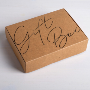 Коробка складная крафтовая «Gift box», 21 × 15 × 5 см