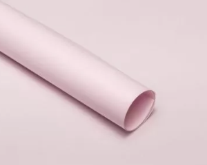 Упаковочный материал флористическая пленка "Органик", 70 мкр, 58 см х 10 м, светло-розовый