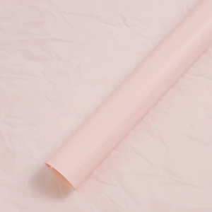 Упак. материал флористическая пленка "Водонепроницаемый тишью", 20 мкр, 58 см х 10 м, светло-розовый