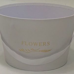 Коробка под цветы 20,2x12,5см, 1 шт., белый