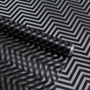 Пленка матовая Зигзаг 70см х 10м чёрный