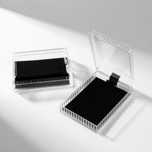 Футляр пластиковый под набор "Прямоугольник" 7*4,5, вставка чёрная 990181