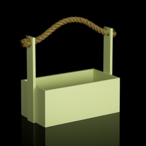 Ящик с канатом 250*150*230мм, №5, Pistachio green