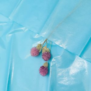 Бумага тишью жемчужная 50х66см,10 лист бирюзовый